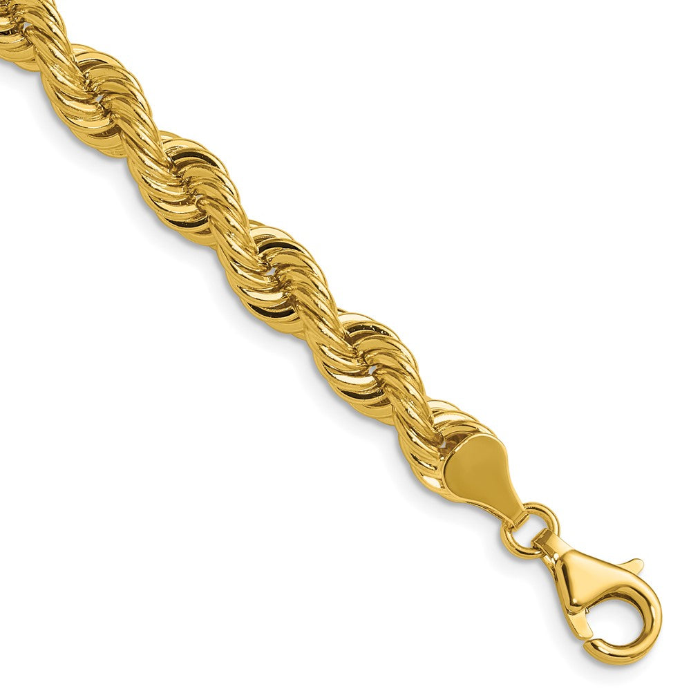14k 6.7mm Solid Rope Chain