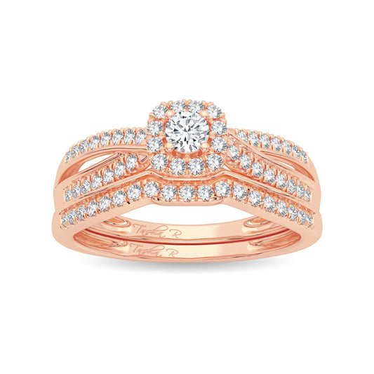 14K 0.33ct Diamond Bridal Ring