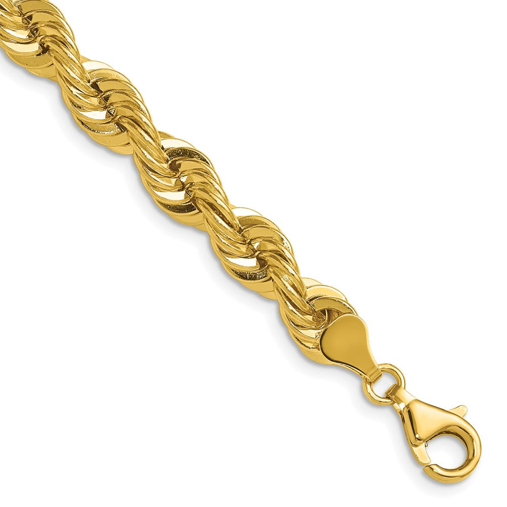 14k 7.5mm Solid Rope Chain