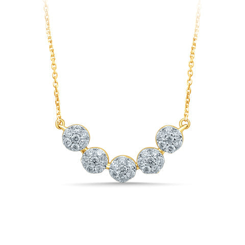 14K 0.75CT DIAM NECKLACE