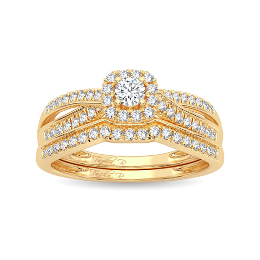 14K 0.33ct Diamond Bridal Ring