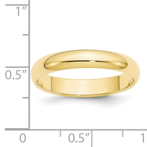 10KY 4mm Half Round Band Size 4.5
