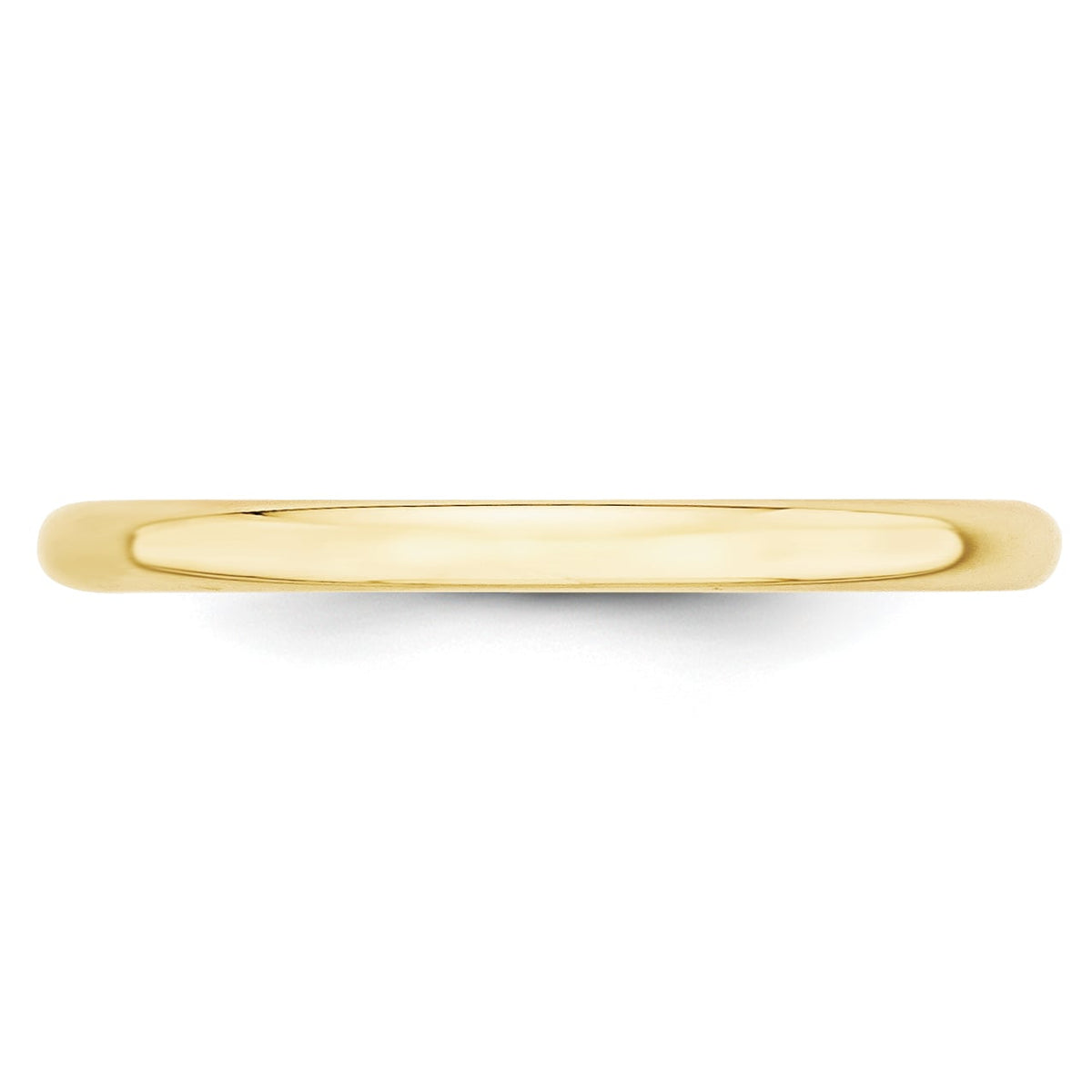 10KY 2mm LTW Half Round Band Size 13.5
