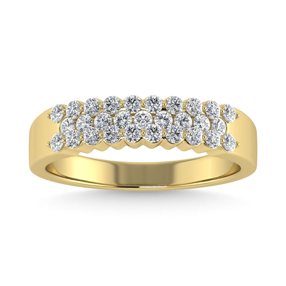 Diamond 1/2 Ct.Tw. Fashion Band in 14K Yellow Gold