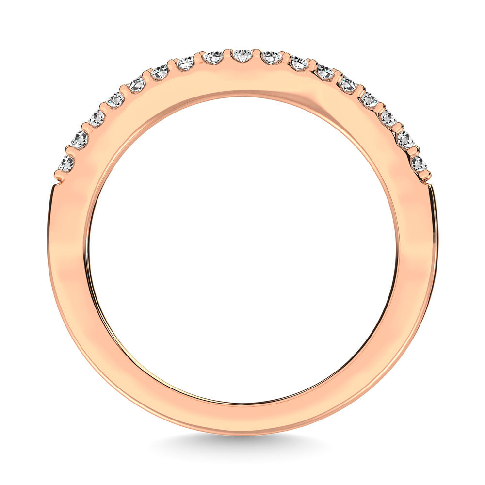 14K Rose Gold 1/6 Ct.Tw. Diamond Anniversary Band