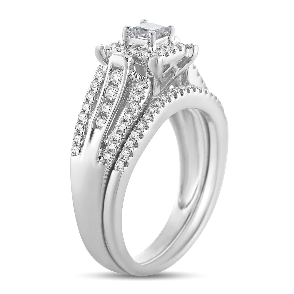 14K 0.52 Princess Cut Bridal