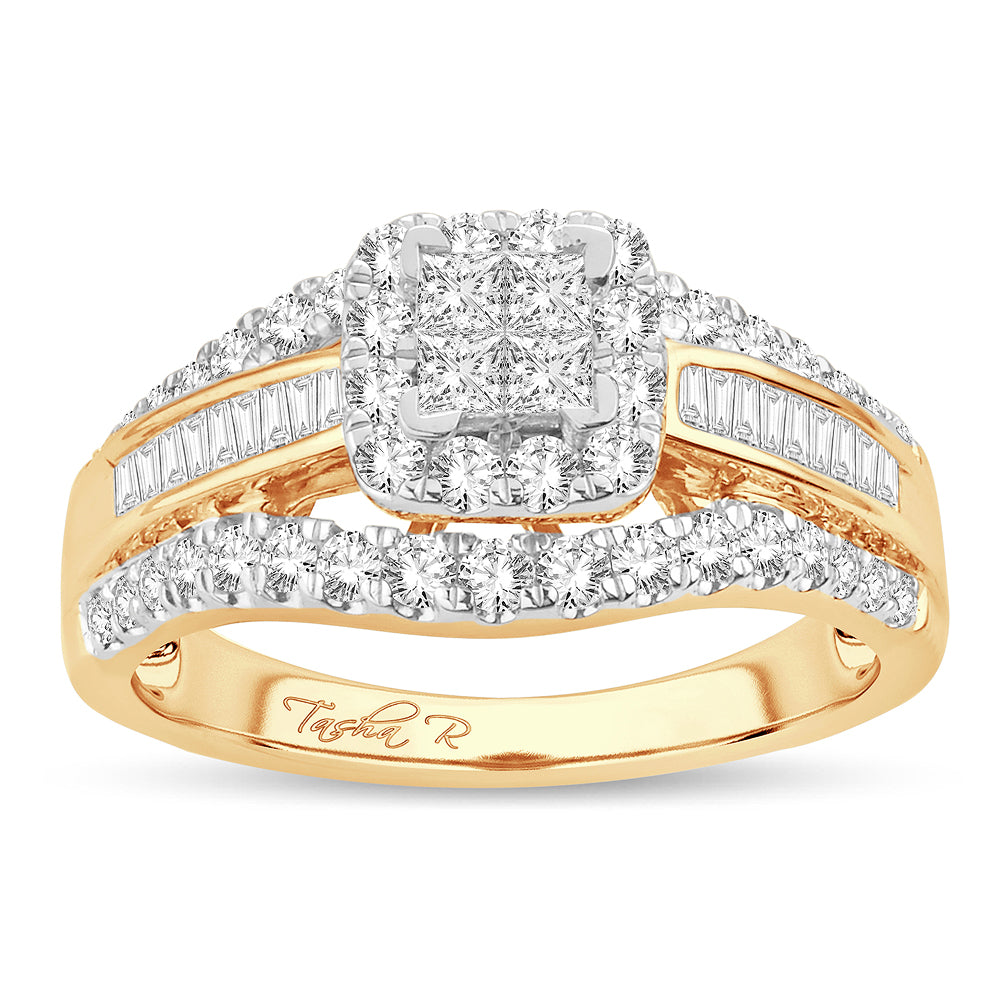 14K  0.50CT PR/CT  Diamond BRIDAL   RING