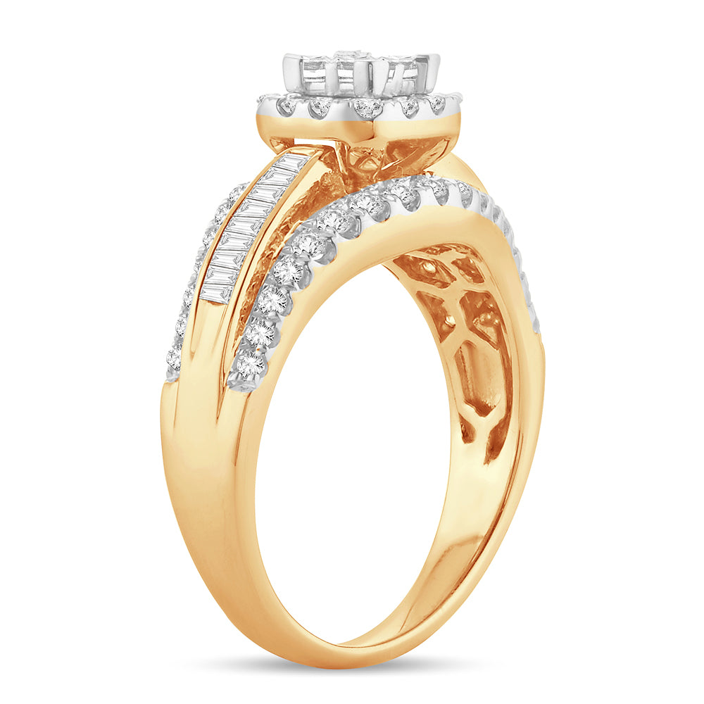 14K  0.50CT PR/CT  Diamond BRIDAL   RING