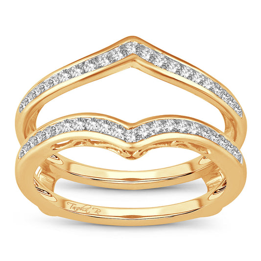 14K  0.38CT  Diamond RING GUARD