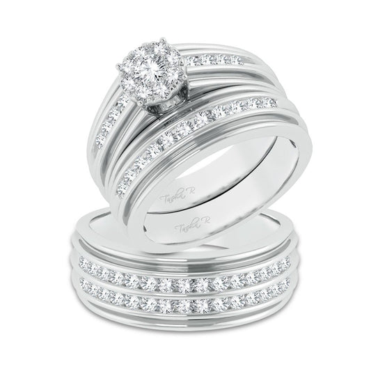 14k  0.86ct Diamond Trio Set