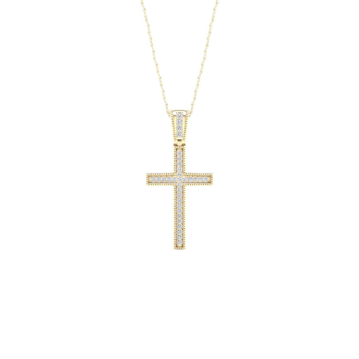 10K 0.10CT Diamond Pendant