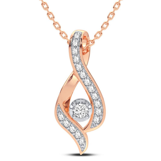 14K 0.15CT DIAMOND PENDANT