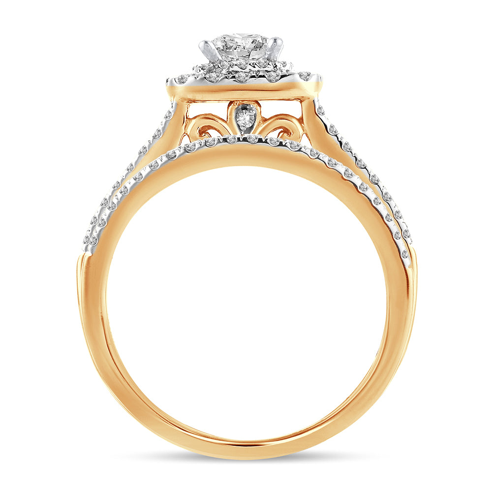 14K 1.00CT DIAMOND  BRIDAL RING