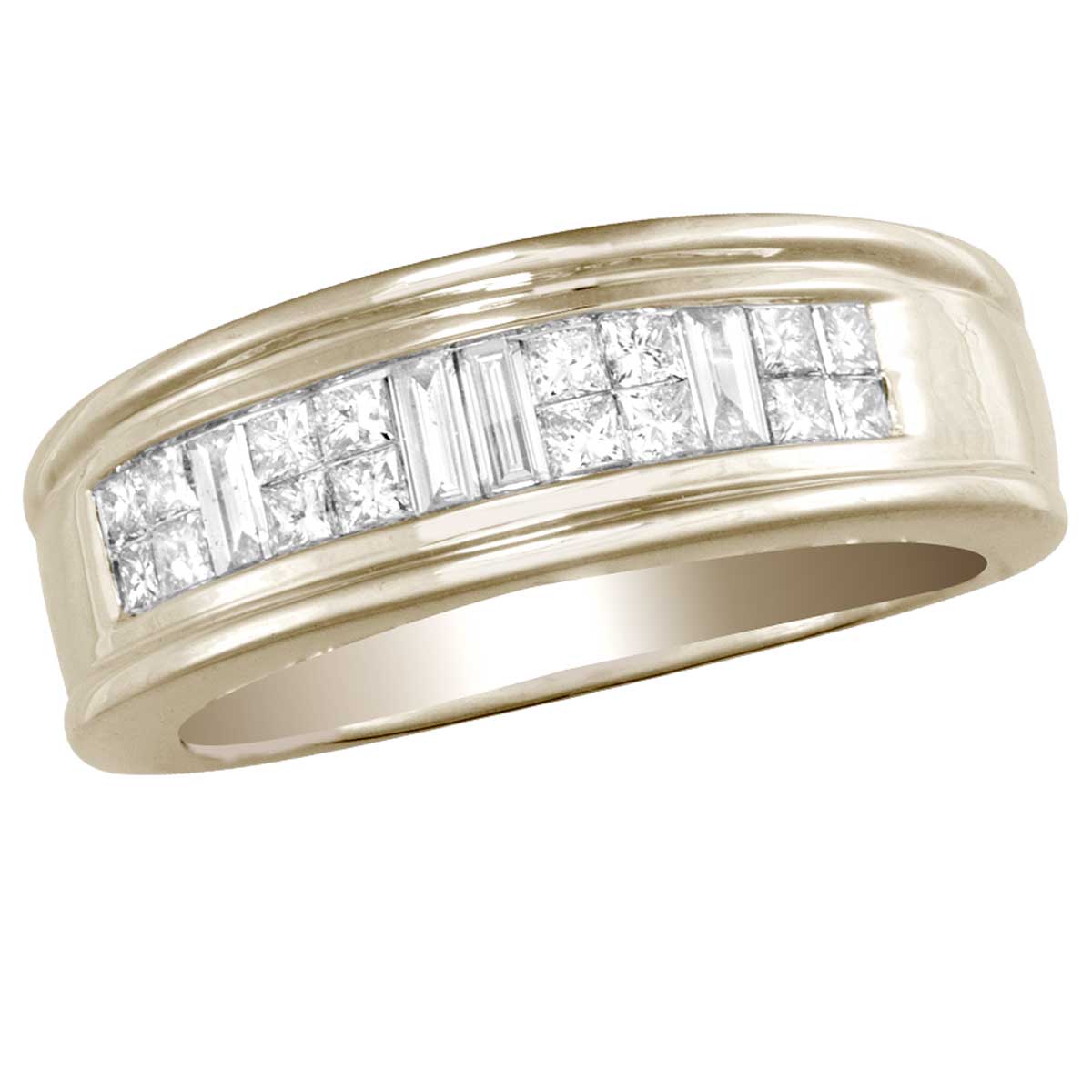 14K  1.00CT  Diamond  MEN'S  RING.