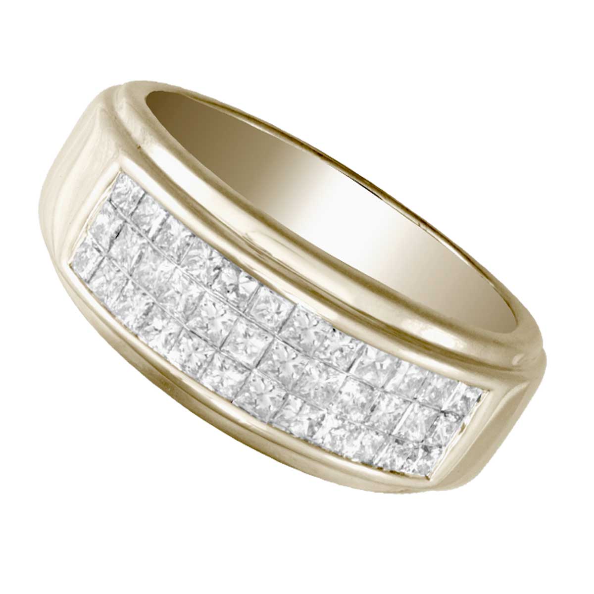 14K 1.50CT Diamond MEN'S BAND
