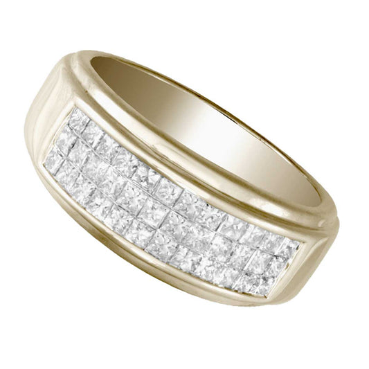14K 1.50CT Diamond MEN'S BAND