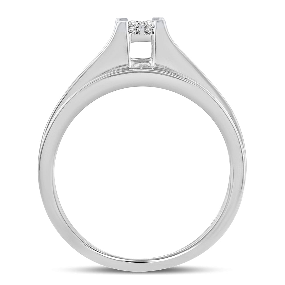 10K 0.33CT Diamond Bridal Ring