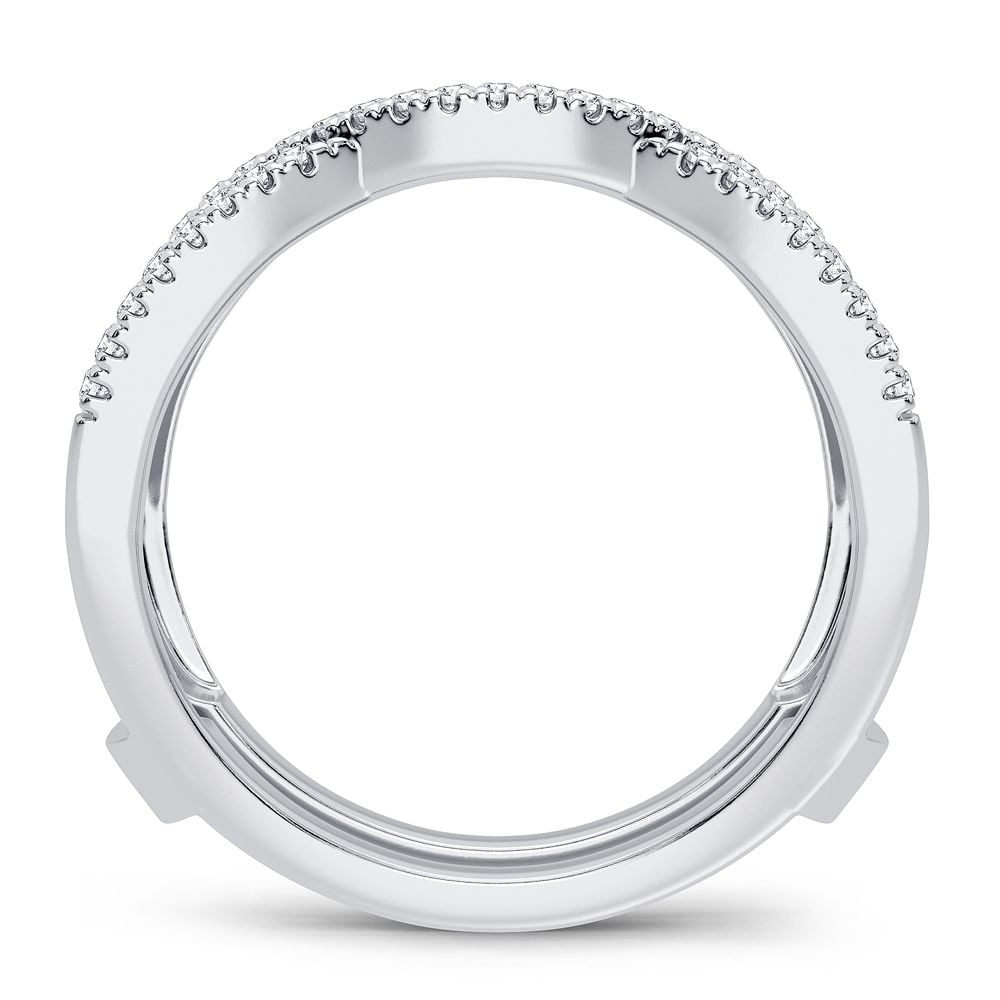 14K 0.33CT Diamond Ring Guard