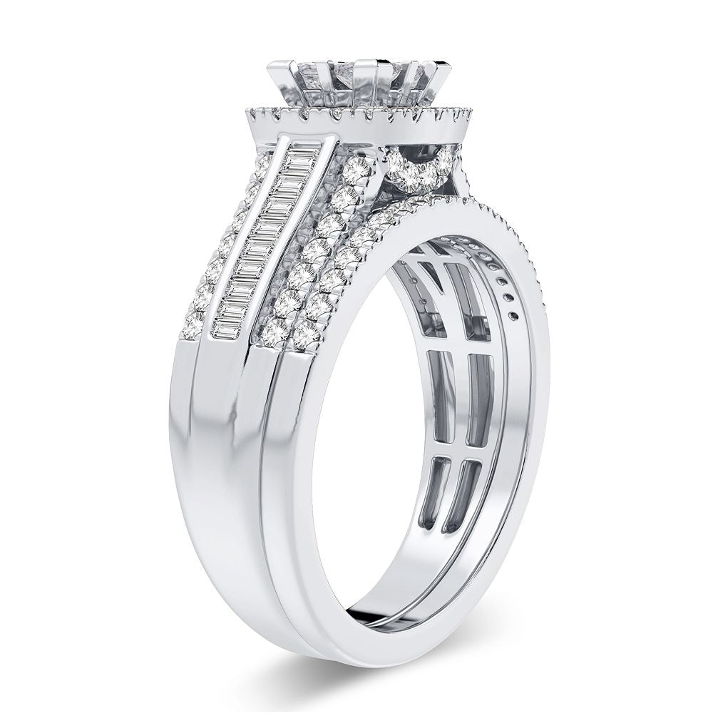 14K 1.00CT Diamond Bridal Ring