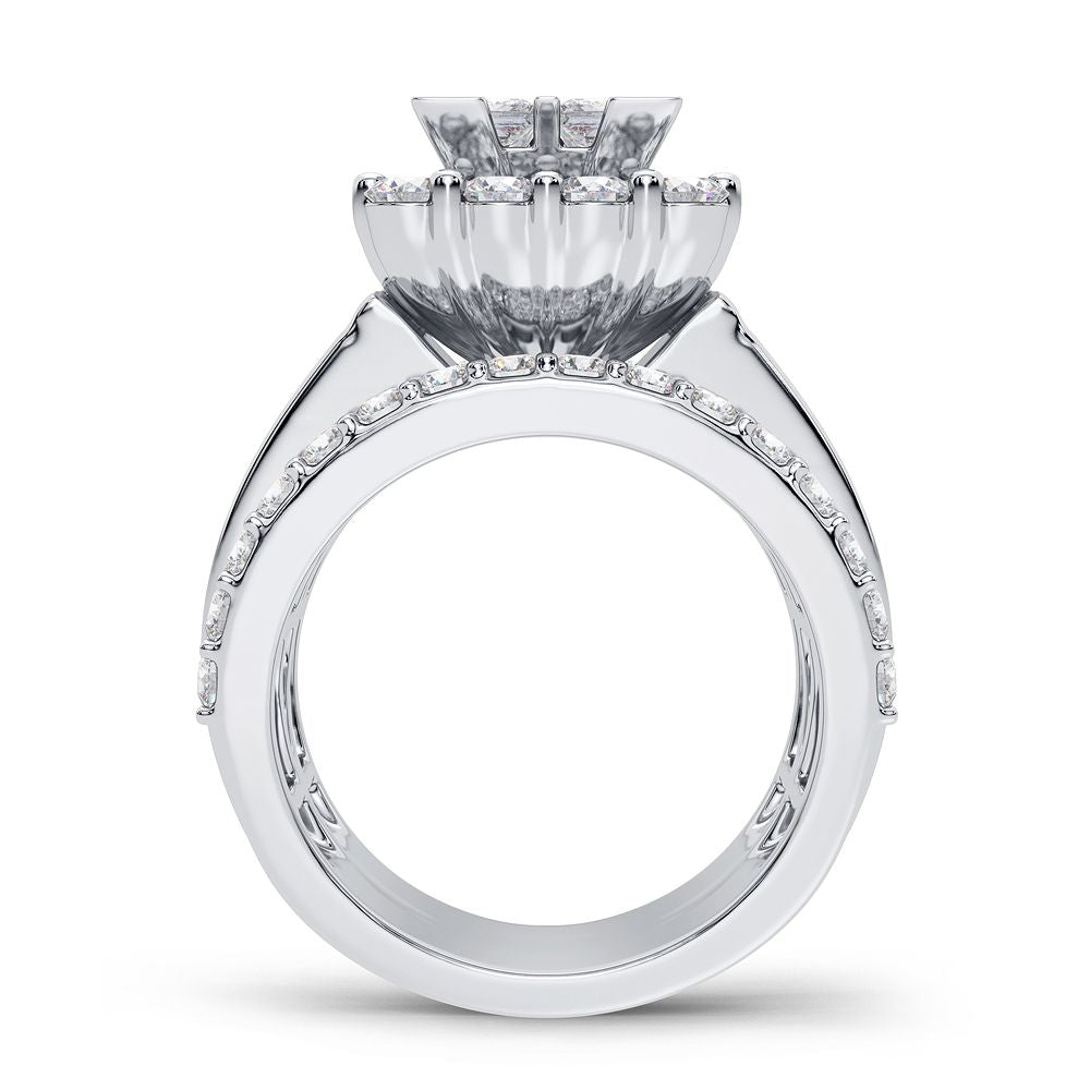 14K 4.00CT Diamond Bridal Ring