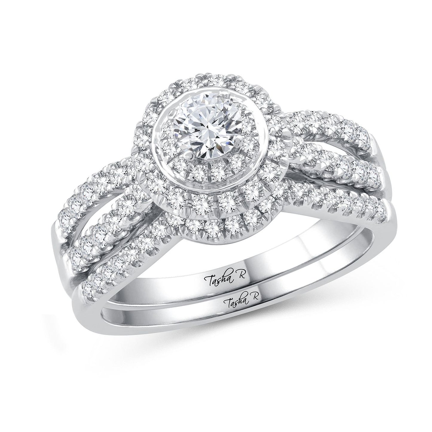 PLATINUM 1.00CT Diamond  BRIDAL RING