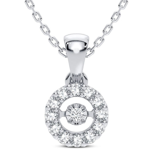 14K 0.12CT DIAMOND PENDANT