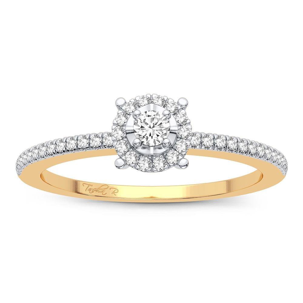 10K 0.16CT Diamond Ring
