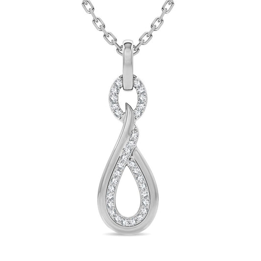 14K 0.14CT Diamond Pendant