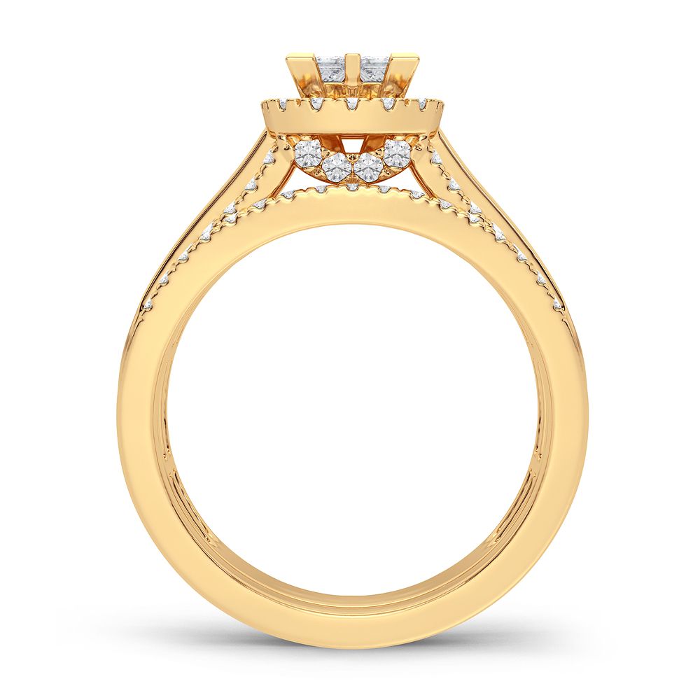 14K 1.00CT Diamond Bridal Ring
