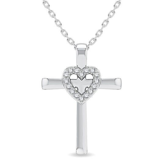 14K 0.06CT Diamond Pendant