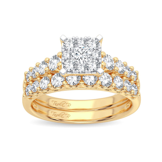 14K 1.00CT Diamond Bridal Ring