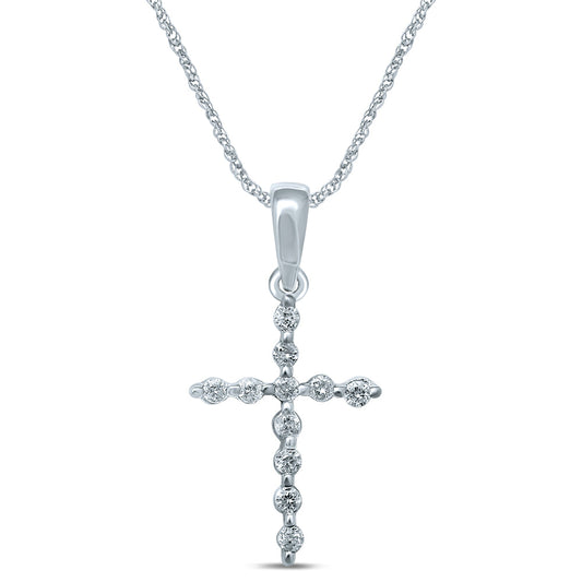 14K 0.09CT Diamond Pendant