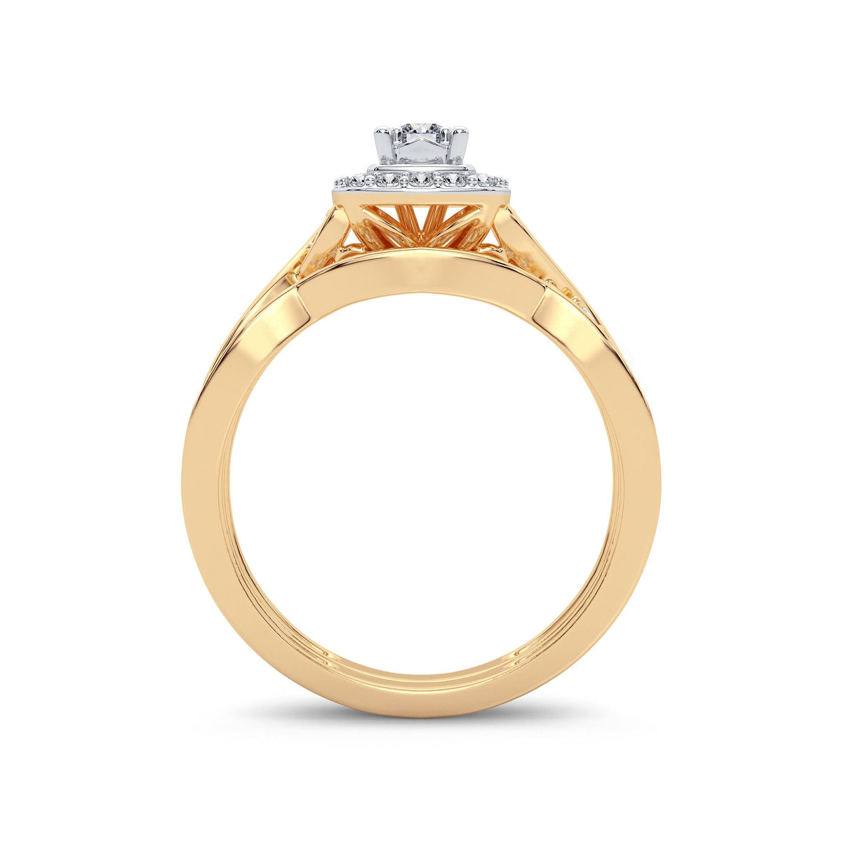 10K 0.40CT Diamond Bridal Ring