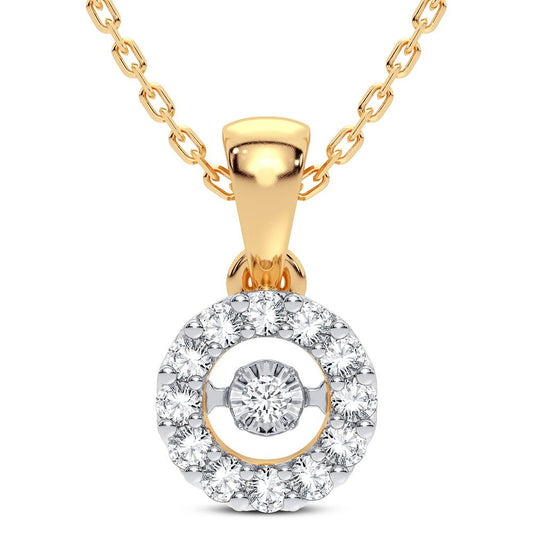 14K 0.12CT DIAMOND PENDANT
