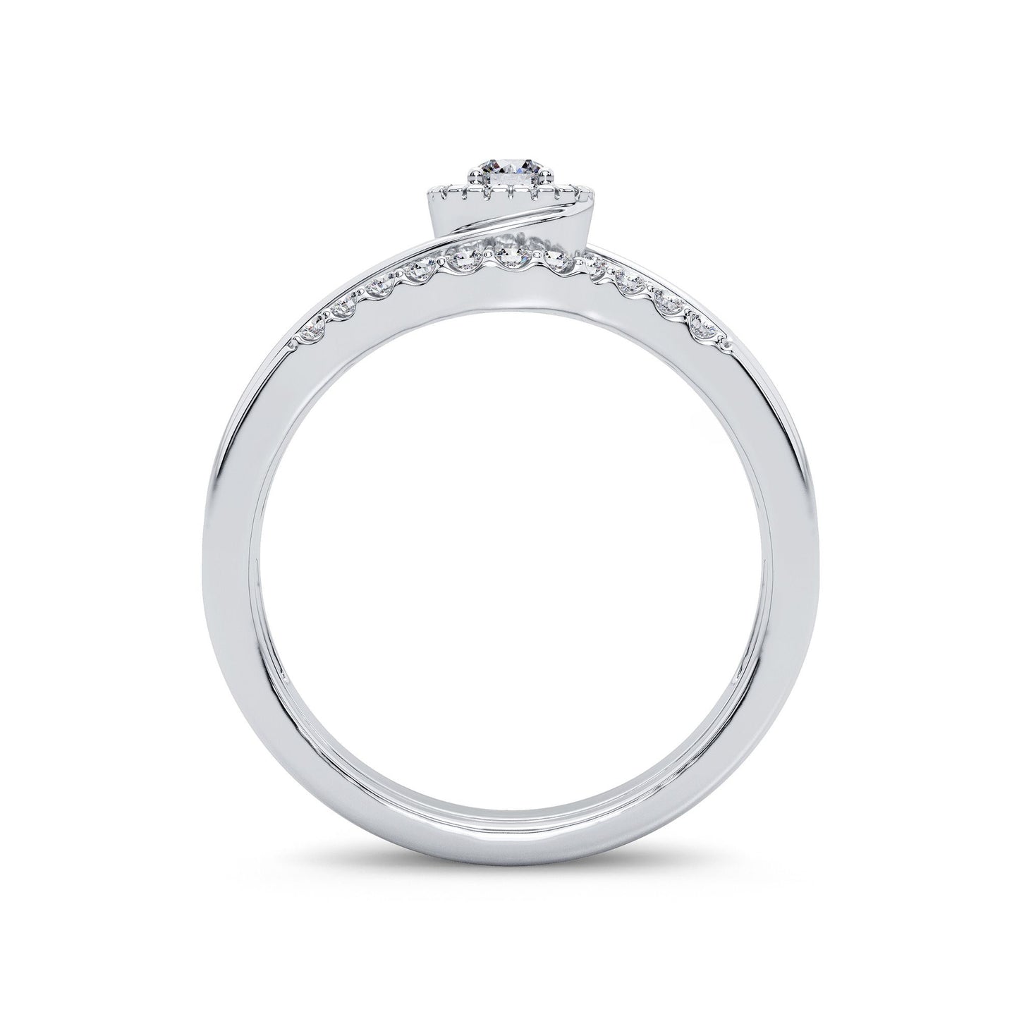14K 0.33CT Diamond Bridal Ring