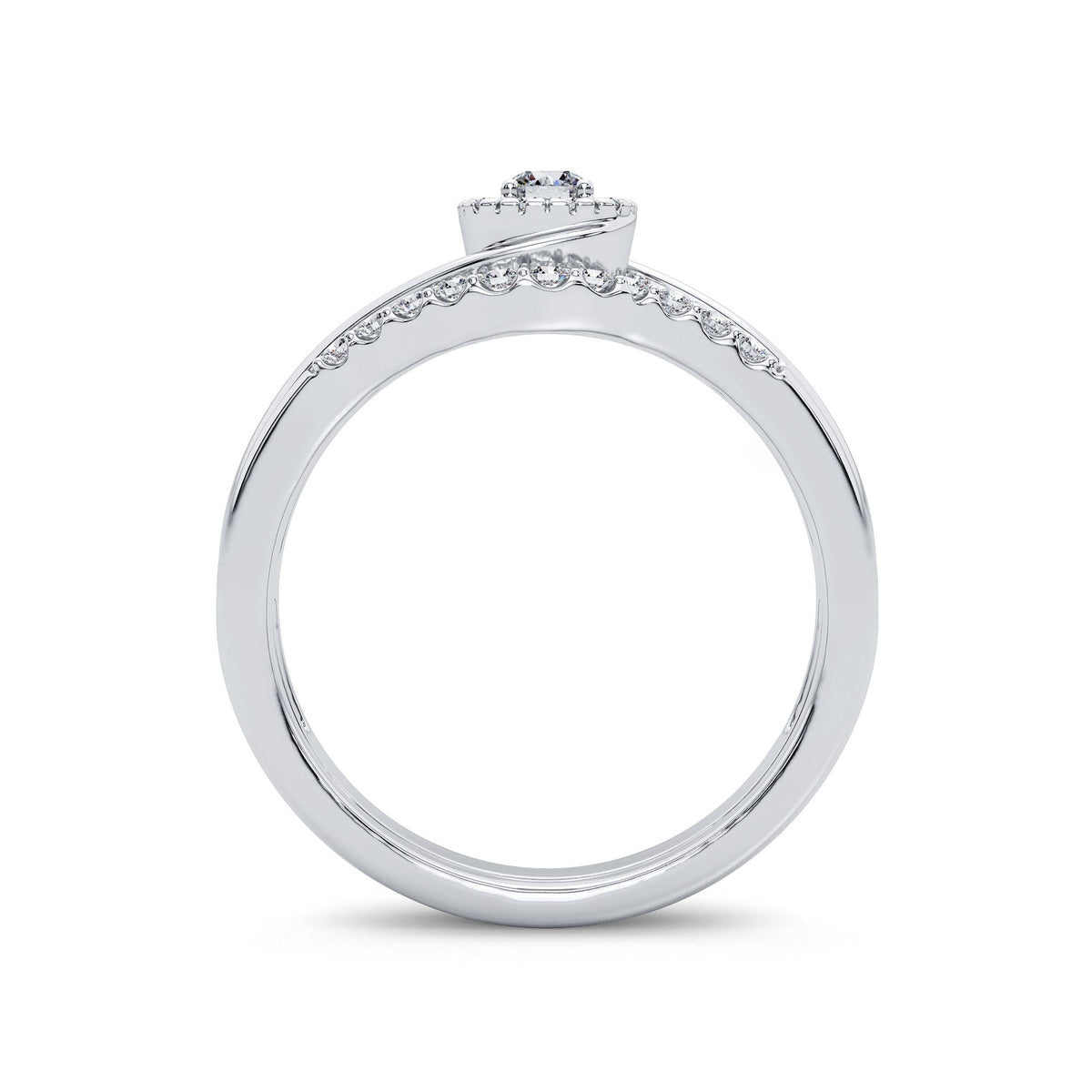 14K 0.33CT Diamond Bridal Ring