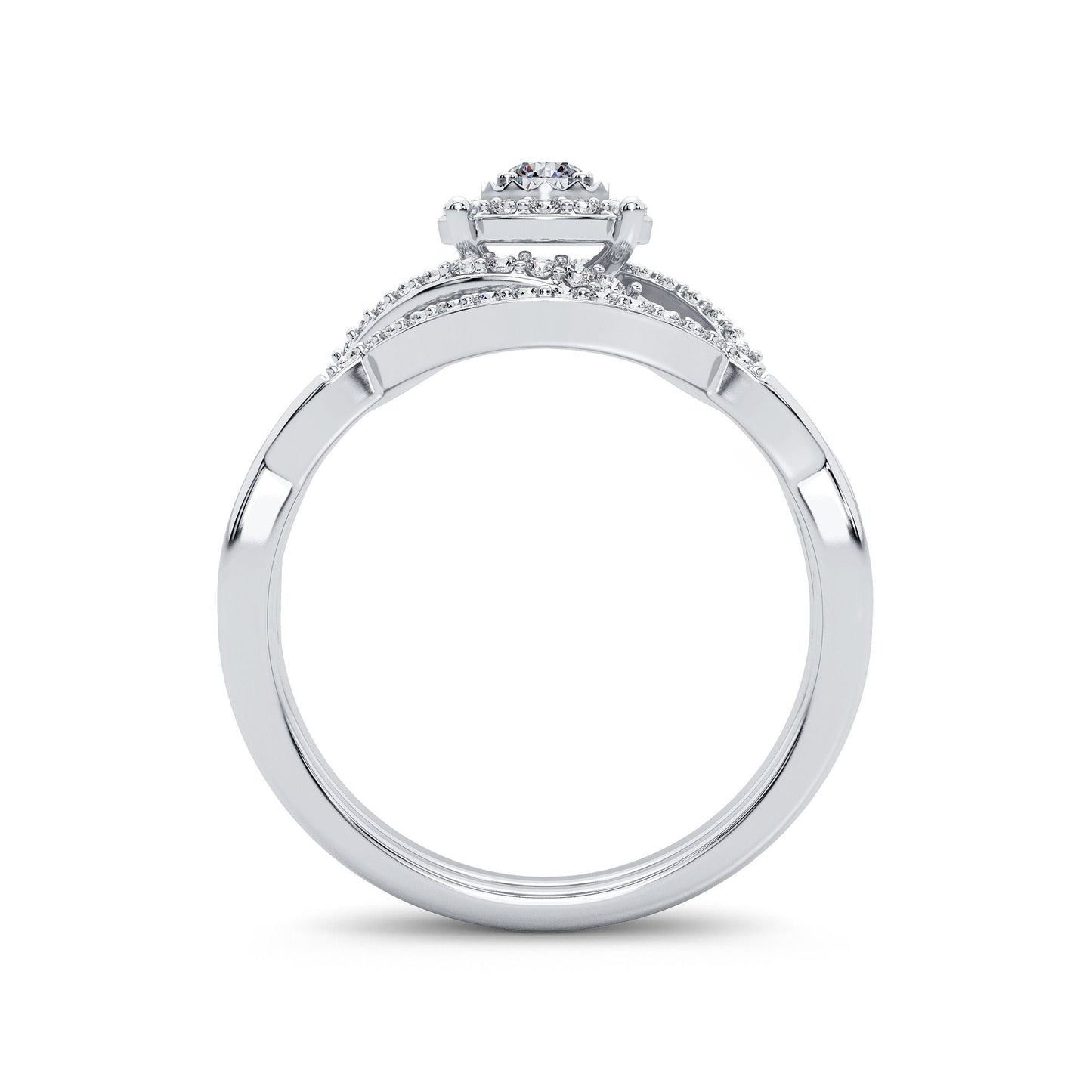 14K 0.33CT Diamond Bridal Ring
