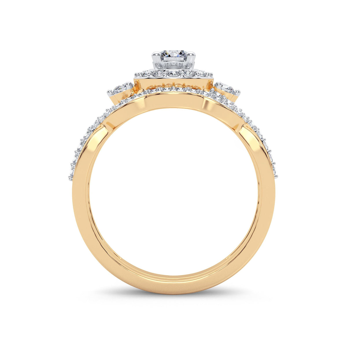 10K 0.50CT Diamond Bridal Ring