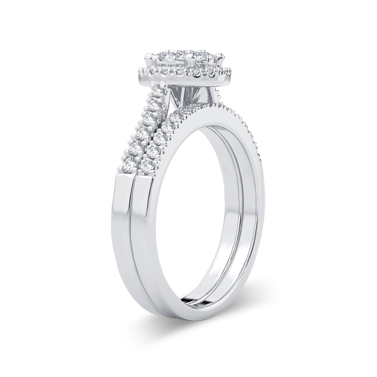 14K 0.62CT DIAMOND BRIDAL RING