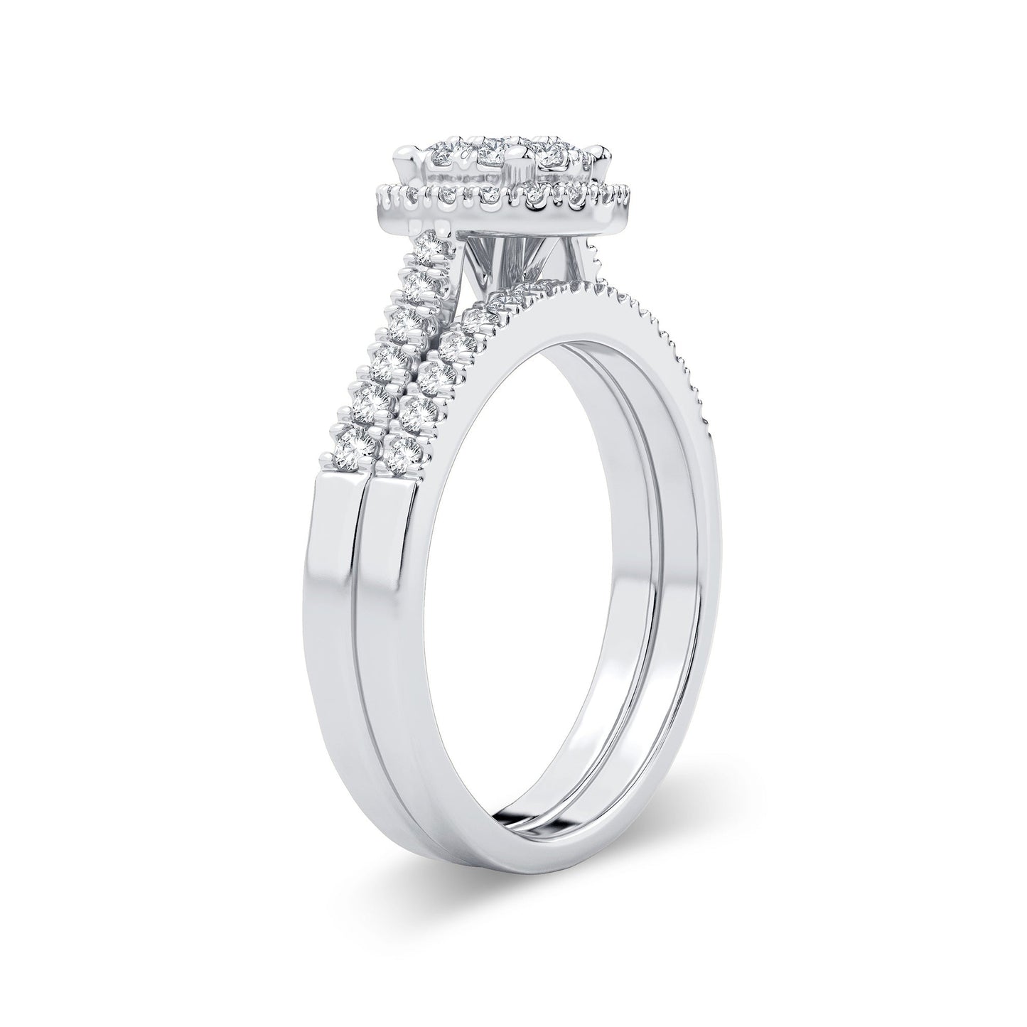 14K 0.62CT DIAMOND BRIDAL RING