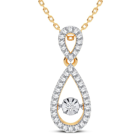 14K 0.20CT DIAMOND PENDANT