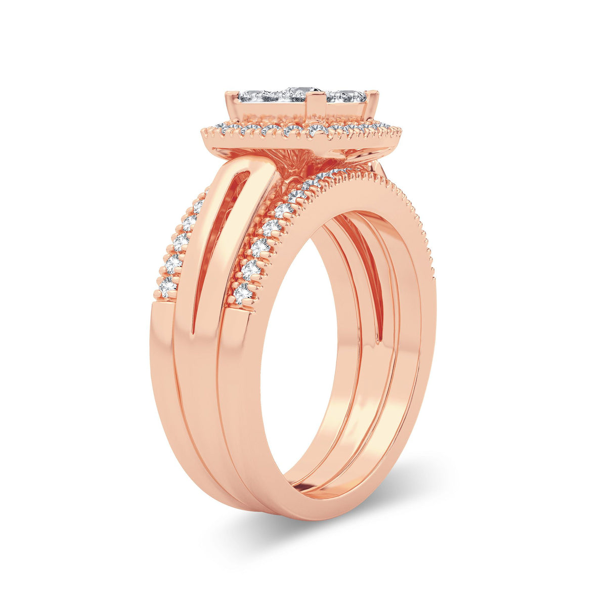 14K 0.75CT Diamond Bridal Ring