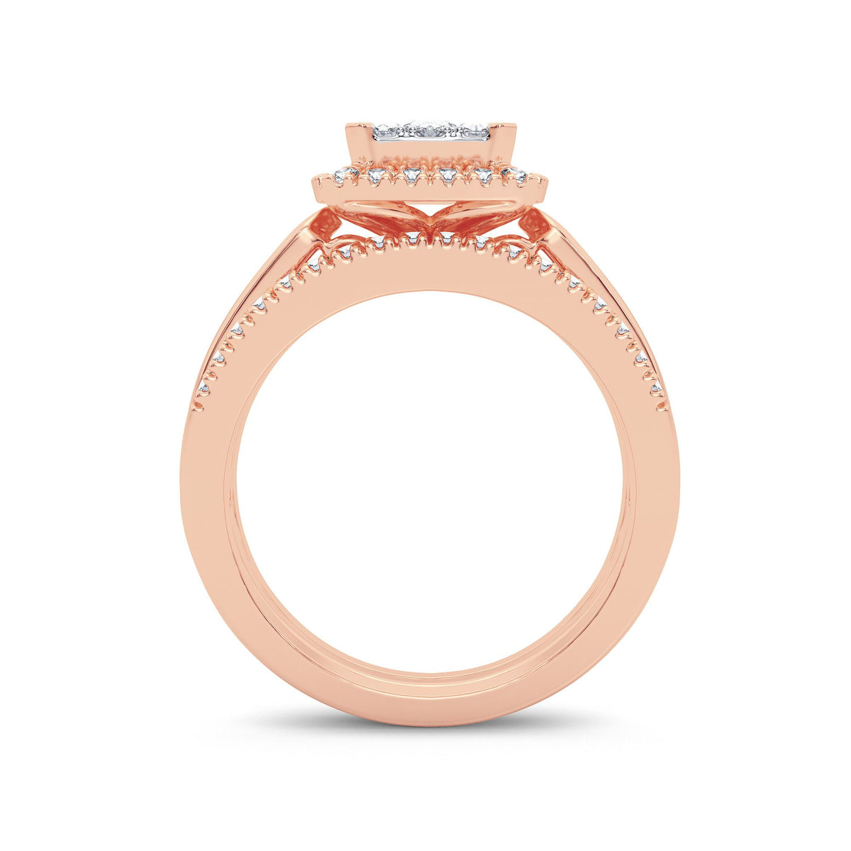 14K 0.75CT Diamond Bridal Ring