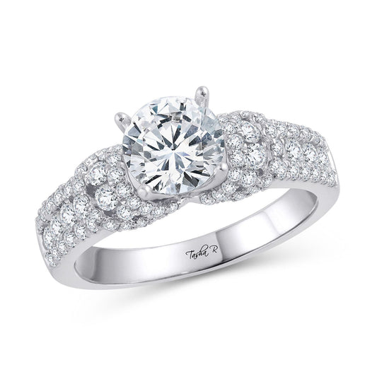 14K 0.84CT Diamond SEMI MOUNT RING