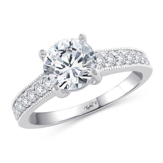 14K 0.34CT Diamond SEMI MOUNT RING