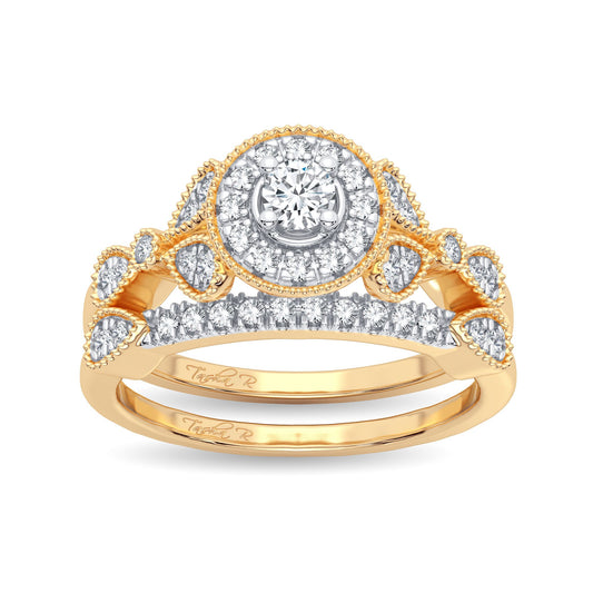 14K 0.33CT Diamond Bridal Ring