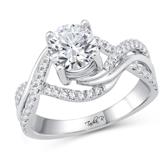 14K 0.42CT IAM SEMI MOUNT RING