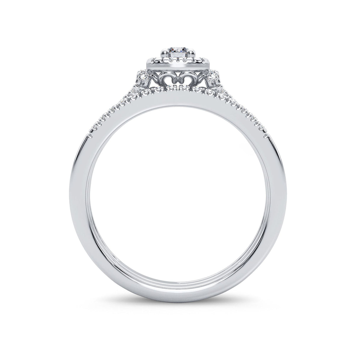 14K 0.33CT Diamond Bridal Ring