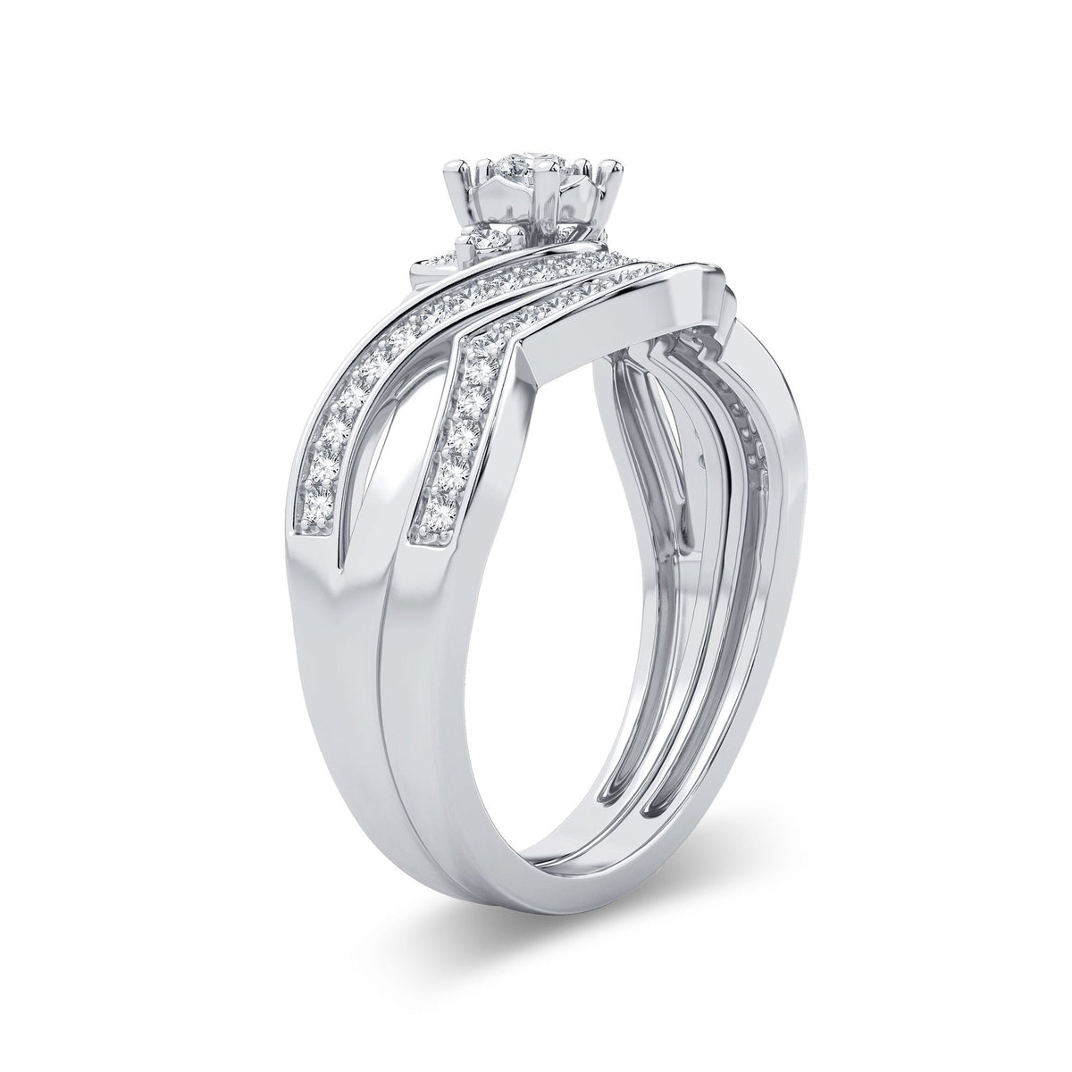 14K 0.33CT Diamond Bridal Ring