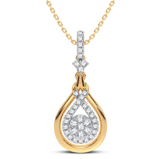 14K 0.33CT DIAMOND PENDANT